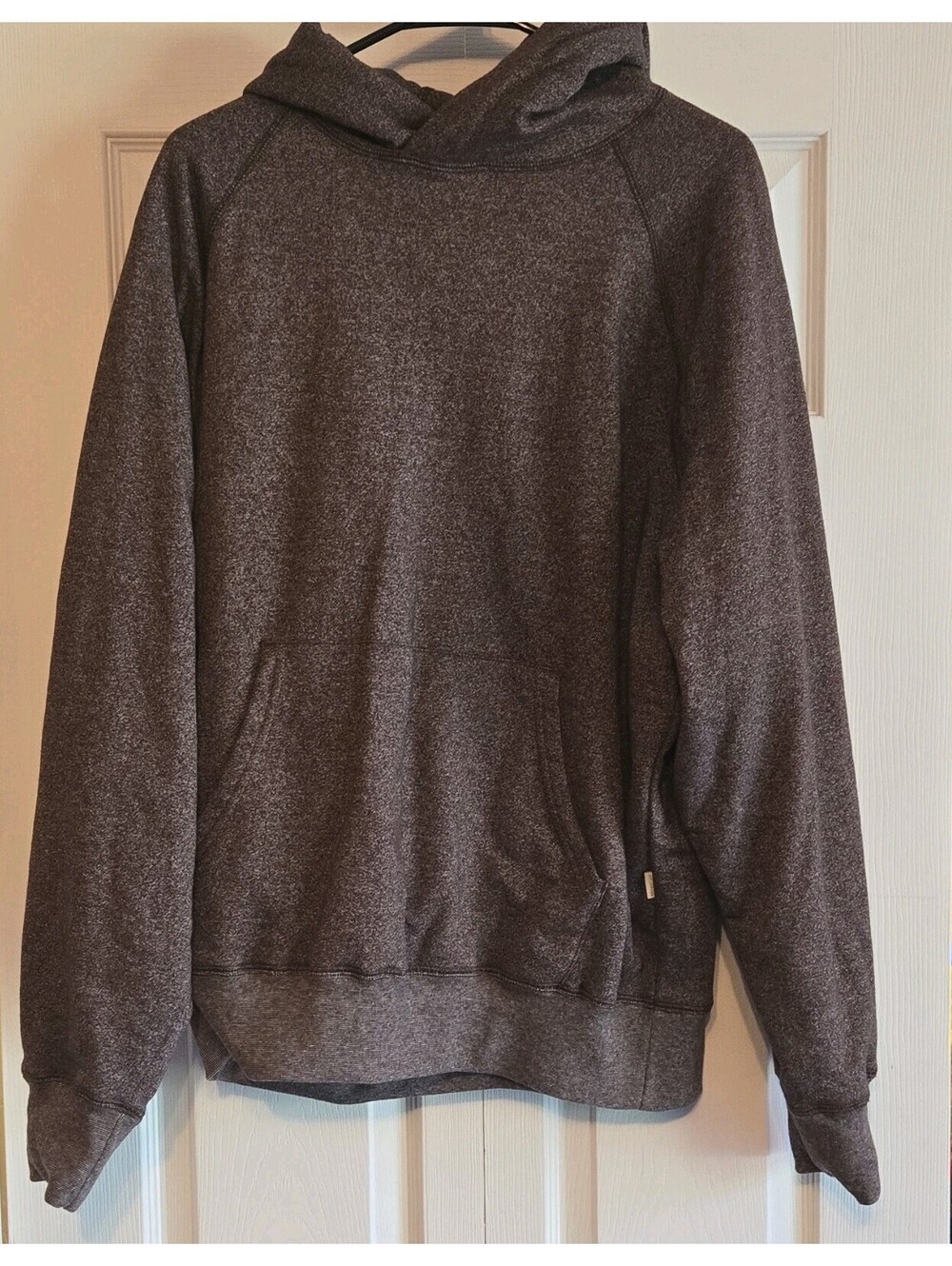 Aimé Leon Dore Mens Gray Waffle lined Cotton Pullover Hoodie brown heavy